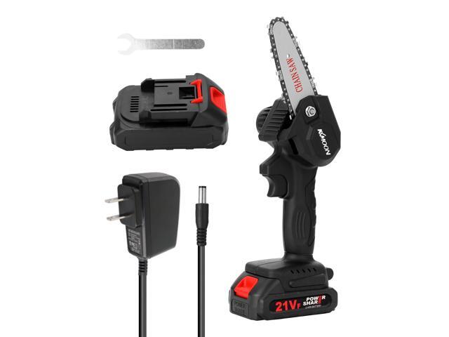 KKmoon Portable Electric Pruning Saw Mini Brush Motor Wood Spliting Chainsaw One-handed Woodworking Tool for Garden Orchard