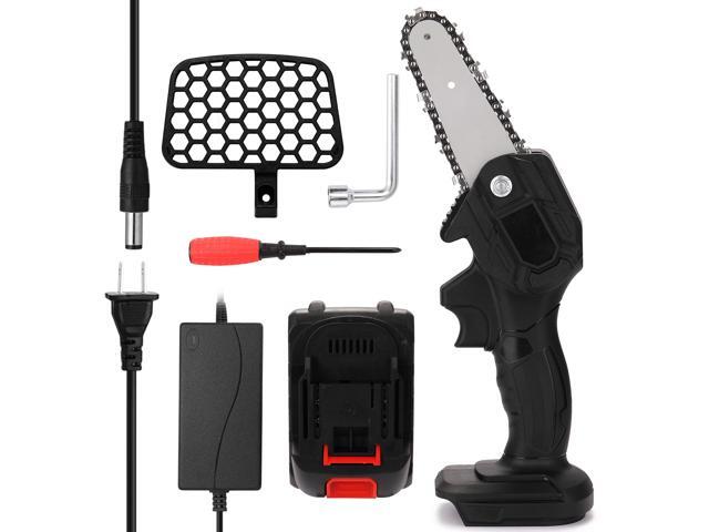 Portable Electric Pruning Saw Rechargeable Small Electric Saws Woodworking One-handed Electric Saw Garden Logging Mini Brushed Electric Chain Saw