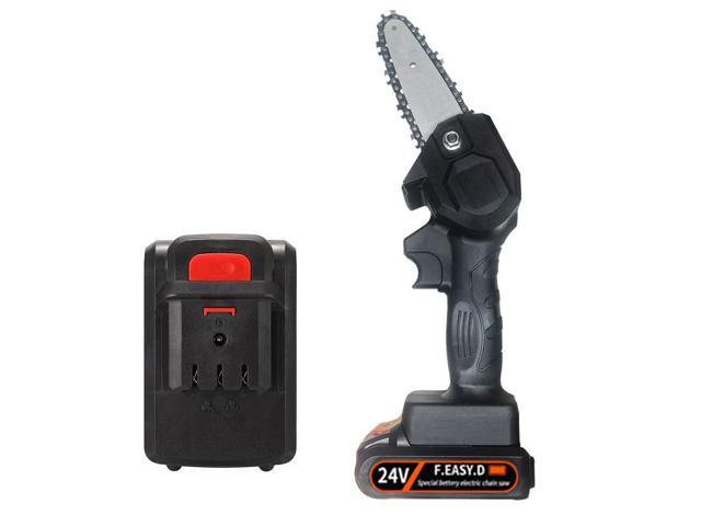 24V Lithium Battery(Two) Portable Electric Pruning Saw Rechargeable Small Electric Saws Woodworking One-handed Electric Saw Garden Logging Mini