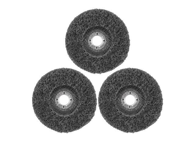 4-in Strip Discs Grinding Discs Wheel Clean Remove Rust Paint Oxidation Coating for Metal Wood Fiberglass 3PCS/Pack