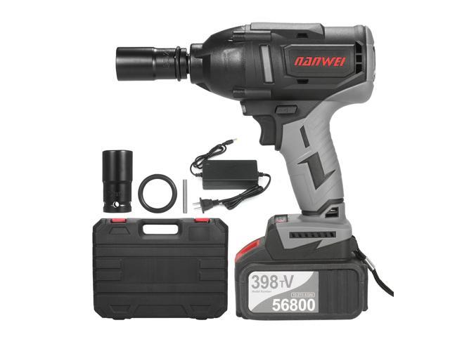 Cordless Impact Wrench 600Nm High Torque Brushless Motor 1/2 Inch Chuck Variable Speed Power Impact Wrench Kit Easily Remove Lug Nuts Bolts with