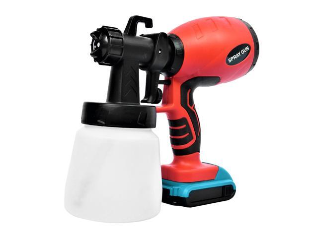 KKmoon 120W Electric Paint Sprayer Handheld Quick Cordless Paint Sprayer 3 Spray Patterns with Flow Rate Control 800ml Paint Container 25mm Nozzle
