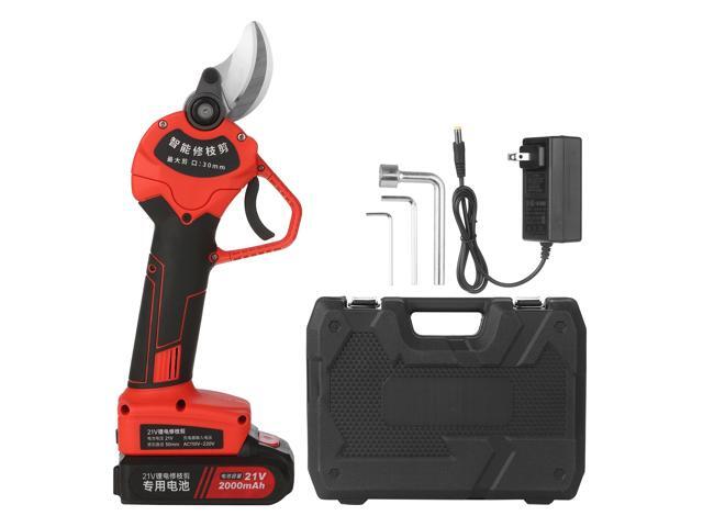 KKmoon 21V Professional Cordless Electric Pruning Shears Pruner Garden Branch Trimming and Pruning Cutters with One 2000mAh Rechargeable Battery