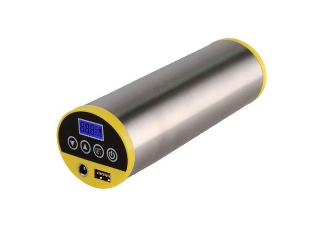 Rechargeable Digital Car Tire Pump Air Compressor Portable Mini Air Inflator Hand Held Tire Pump with Digital LCD LED Light for Car Bicycle Tires