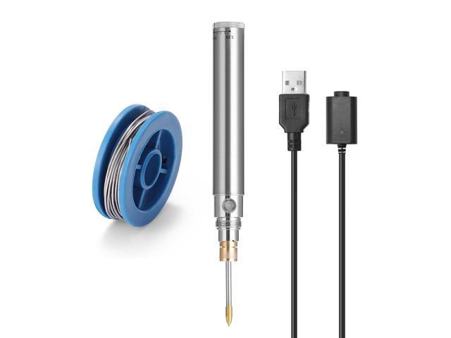 Mini USB Voltage Adjustable Soldering Iron Wireless Rechargeable Soldering Iron Portable Outdoor Soldering Iron with Welding Tools