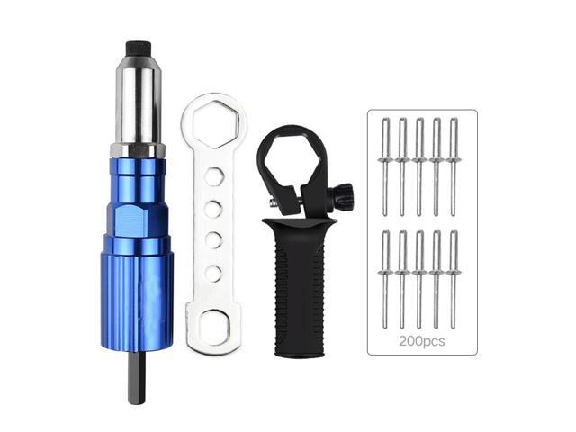 Electric Rivet Tool 24mm-48mm Rivet Nut Tool Bit Adapter Cordless Riveting Tool Conversion Connector Insert Nut Pull Rivet Tool Utility