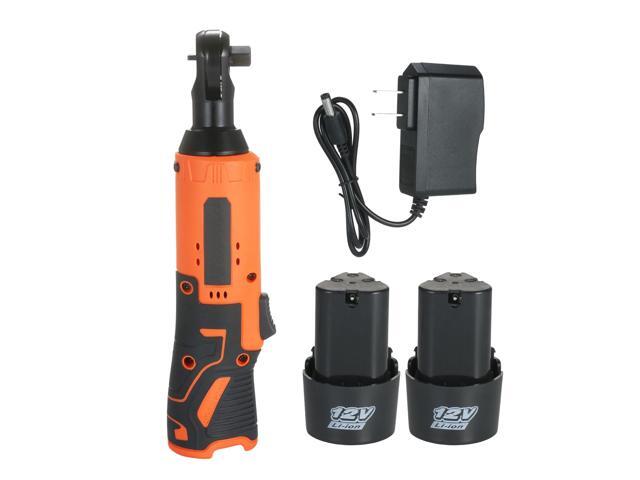 KKmoon Cordless Electric Ratchet Wrench 12V Power Ratchet Tool Ratcheting Socket Wrench with 2 Packs 4500mAh Rechargeable Battery