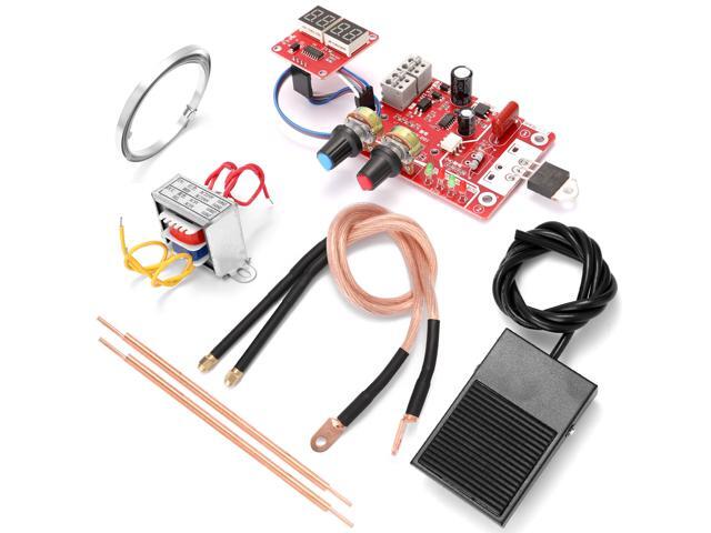 NY-D01 Battery Spot Welding Tool Set Digital Display Control Board with Welding Pen 9V Transformer and Metal Foot Pedal 40A 100A Optional