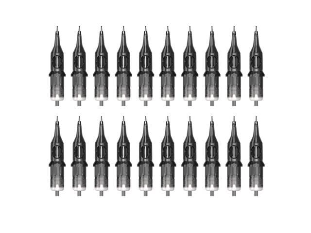 20PCS 9RL T-attoo Cartridge N-eedles Tubes Hand Poke Sterilized N-eedle Accessories Kit Set T-attoo Supplies for Beginners Artist Portable