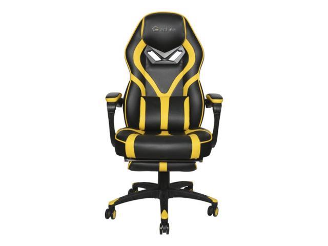 Massage Gaming Chair Office Chair High Back Computer Chair PU Leather Desk Chair PC Racing Executive Ergonomic Adjustable Swivel Task Chair with