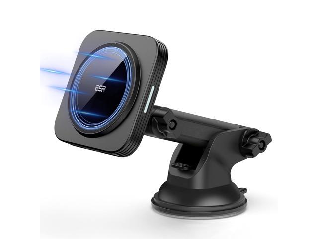 ESR HaloLock Dashboard Wireless Charger Mag-Safe 75W Wireless Car Charger Mount Magnetic Attachment and Alignment Compatible with iPhone 12 12