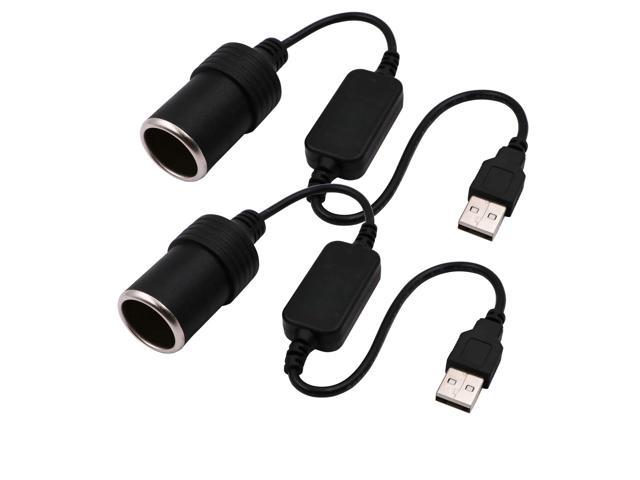 NeweggBusiness - USB A Male to 12V Car Cigarette Lighter Socket