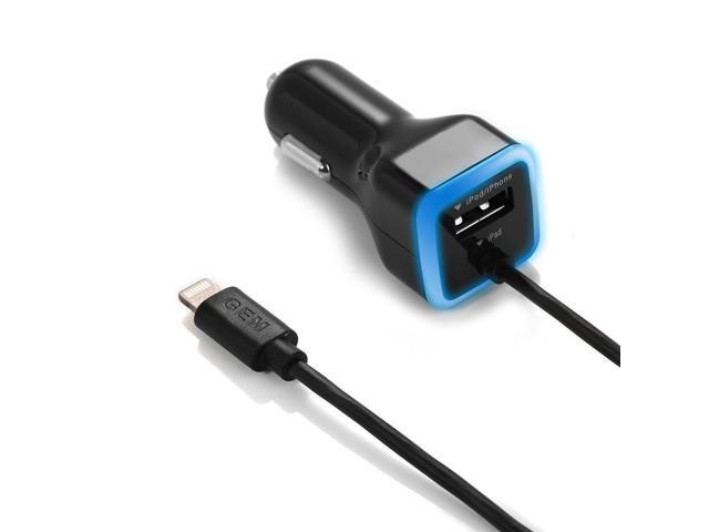 iPhone Car Charger [Apple MFI Certified] Lighting Car Charger for iPhone X 8 8 Plus 7 7Plus 6S / 6S Plus 6 6 Plus SE 5 5S iPad Pro Air