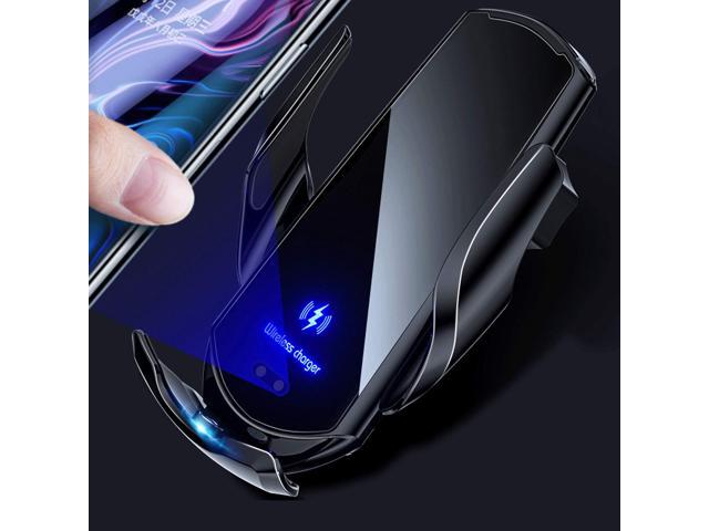 Car Wireless Charger Fast Charging Mounted Magnetic Charging Device Automatic Sensor Tightening Suitable for 99% Smart Phones iPhone12 Pro Max