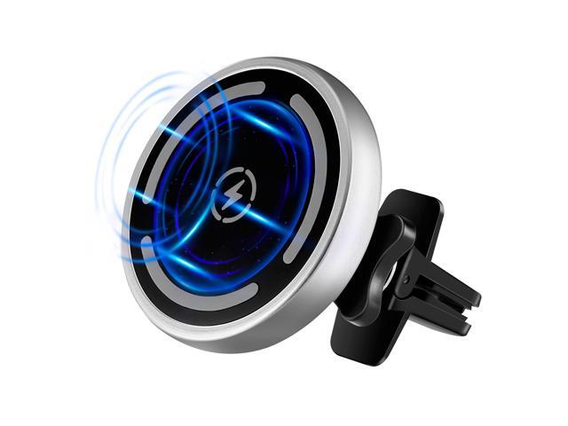 15W Magnetic Wireless Car Charger for iPhone 12/12 Pro/12 Pro Max/12 Mini15W/10W/75W/5W Auto-Alignment Air Vent Car Charger Holder