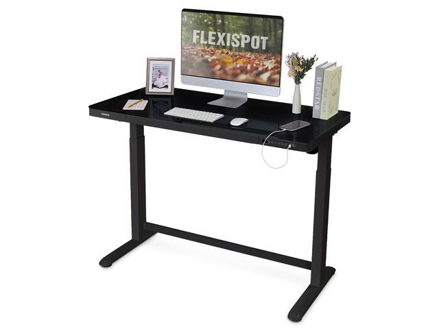 FLEXISPOT Home Office Electric Height Adjustable Desk 48' x 24' Desktop Ergonomic Memory Controller Standing Desk with Drawer Computer Desk With