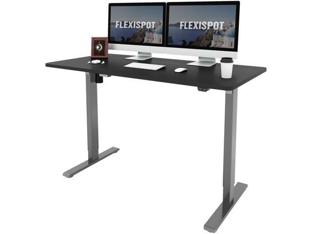 FlexiSpot Home Office Electric Height Adjustable Desk 55' x 28' Width Desktop Computer Desk Ergonomic 2-Button Controller Standing Desk Computer