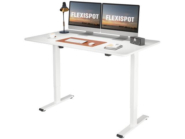 FlexiSpot Home Office Electric Height Adjustable Desk 55' x 28' Width Desktop Computer Desk Ergonomic 2-Button Controller Standing Desk Computer