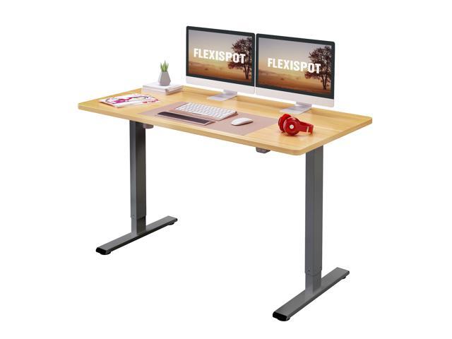 FlexiSpot Home Office Electric Height Adjustable Desk 55' x 28' Width Desktop Computer Desk Ergonomic 2-Button Controller Standing Desk Computer