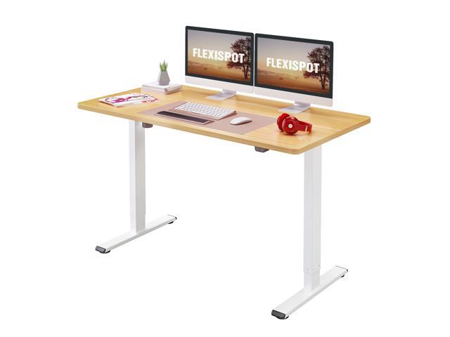 FlexiSpot Home Office Electric Height Adjustable Desk 55' x 28' Width Desktop Computer Desk Ergonomic 2-Button Controller Standing Desk Computer