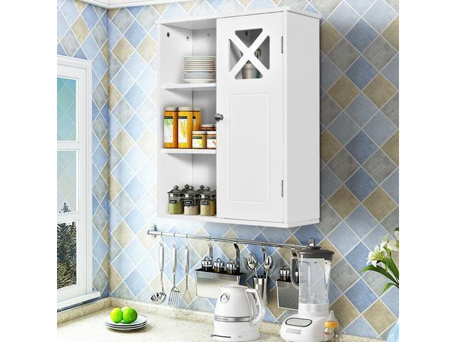 2-Tier Multipurpose Wall-Mounted Cabinet Bathroom Storage
