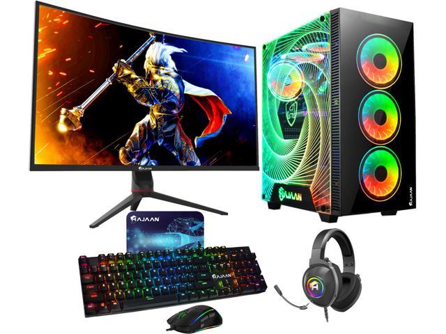 NeweggBusiness - HAJAAN Liquid Cooled Gaming PC | 32 Inch Curved Gaming  Monitor | Intel Core i7-12700F Processor | GeForce RTX 3060 12GB | 64GB  DDR4 RAM | 2TB NVMe | Wi-Fi Ready | Windows 11 Pro