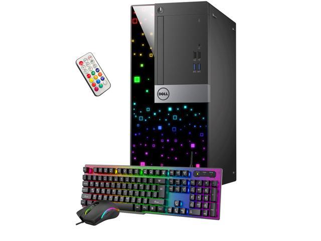 Refurbished: AQVIN Gaming Computer Desktop PC - Intel Core I7 Processor Up To 4.00 GHz - 27-inch Curved Gaming Monitor - GeForce GTX 1650 GDDR5 4GB Graphics Card - 32GB RAM- 1TB