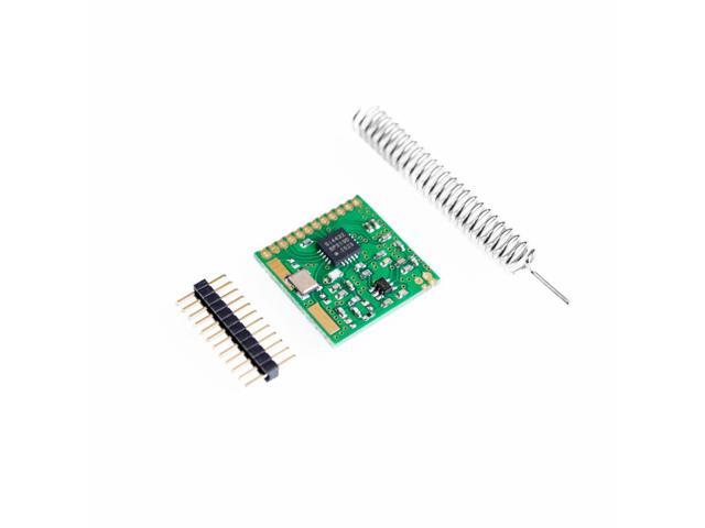 Mini SI4432 Remote Wireless Transceiver Communication Module 240MHZ-930MHZ + Spring Antenna Distance 1000m