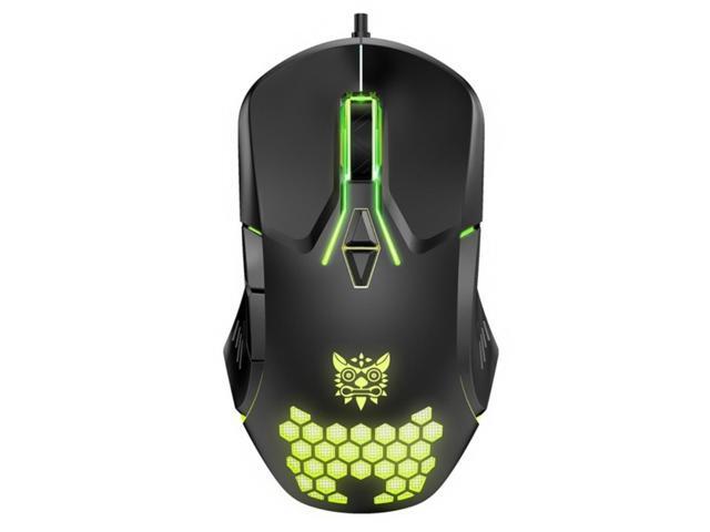 ONIKUMA CW902 Frosted Texture Gaming Mouse Hollow Cool RGB Light Effect Four-Speed DPI Adjustable Chicken Artifact