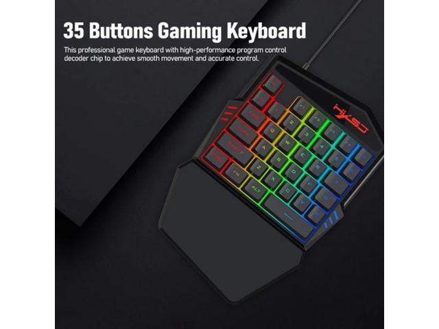 HXSJ 35 Buttons Gaming Keyboard Mechanical Keyboard Backlight Gaming Key-Pad Mobile Phones Game Accessories