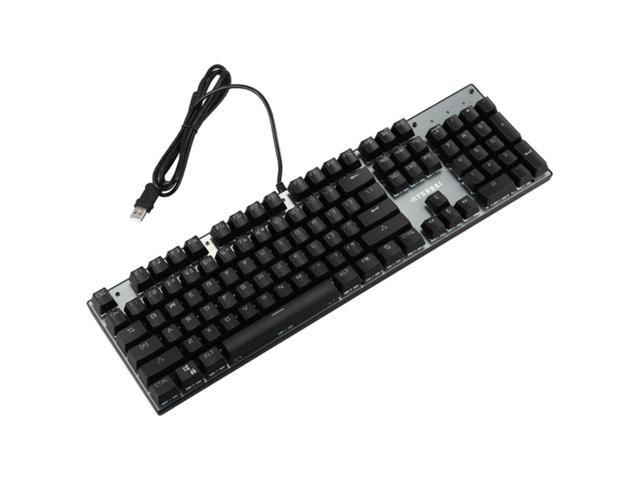 USB Wired Mechanical Gaming Keyboard Green Axis Switch Backlight Keyboard104 Keycaps for Game