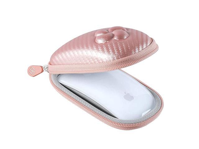 Hard Case Compatible for Apple Magic Mouse I and II 2nd Gen Including Carabiner Rose Gold
