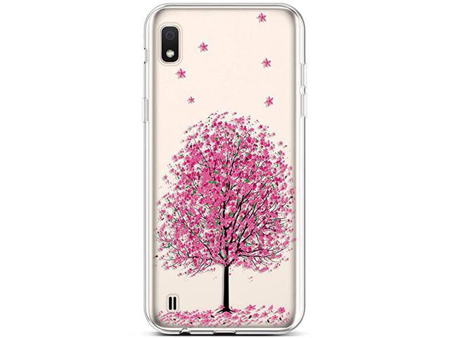 Galaxy A10 Case Clear Cute Art Design Girl Women Soft Flexible TPU Silicone Case Rubber Skin Shockproof Transparent Slim TPU Bumper Cover Phone