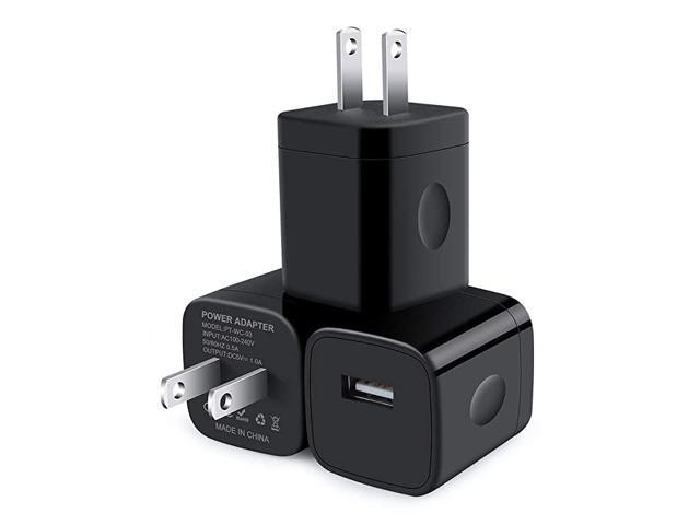USB Wall Charger Charger Block 3Pack One Port Wall Charger Box Cube Brick USB Plug Power Adapter for iPhone 11XsXRX876 Plus Samsung GalaxyS10 S10e