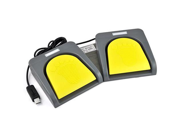 USB Double 2 Foot Switch Control Pedal Video Game Customized PC Keyboard Multimedia Key Free Drive HID