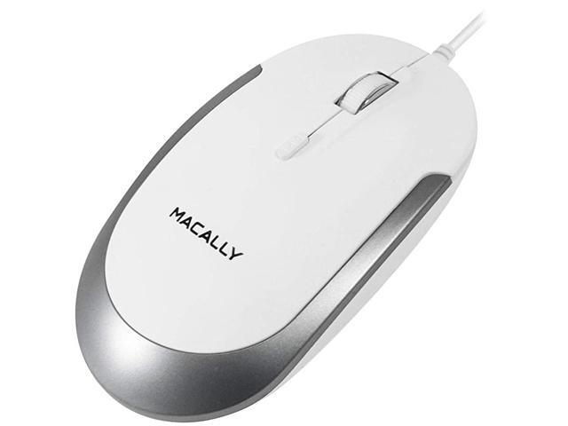 Silent Wired Mouse Slim Compact USB Mouse for Apple Mac or Windows PC LaptopDesktop Designed with Optical Sensor DPI Switch Simple Comfortable