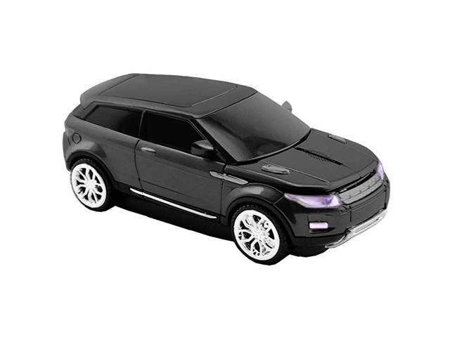 Car Mouse Wireless 24GHz Cool Sport SUV Car Shape Mouse Optical Mice 1600 DPI with USB Receiver Suitable for PCComputerLaptop Black