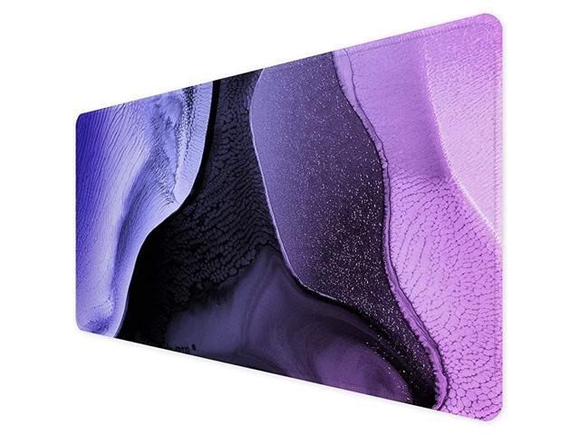 Desk Pad Mouse PadOffice Desk Mat with Stitched Edges NonSlip Waterproof Easy Clean Desk Table Protector Laptop Desk Writing Mat 354 x 157 Purple