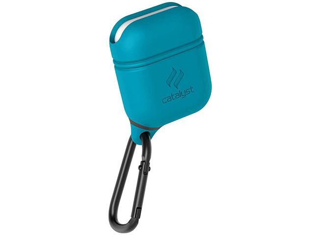 Waterproof Case for Airpods 2 Cover by Compatible with Airpods 1 Shockproof Protective Cover Soft Skin Carabiner Silicone Compatible Wireless