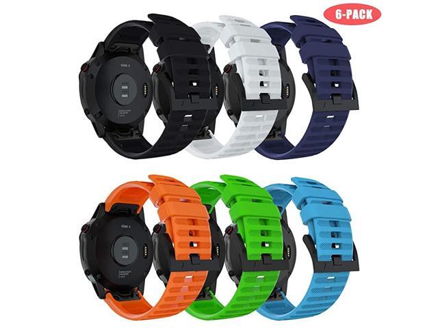 Compatible with Fenix 6 Watch Band 22mm Quick Fit Soft Silicone Replacement Strap Sport Band for Fenix 6Fenix 6 ProFenix 5Fenix 5 PlusForerunner