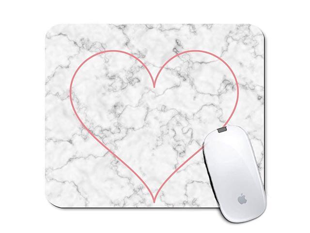 Rectangle Mouse Pad Printed Red Heart Pattern NonSlip Rubber Comfortable Customized Computer Mouse Pad 945x787inch