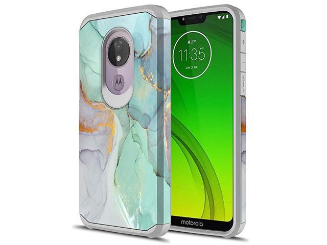 Moto G7 Power Case Moto G7 Supra Case Hybird Drop Protection Sleek Slim Dual Layer Shockproof Colorful Graphic Armor Case for LG Moto G7