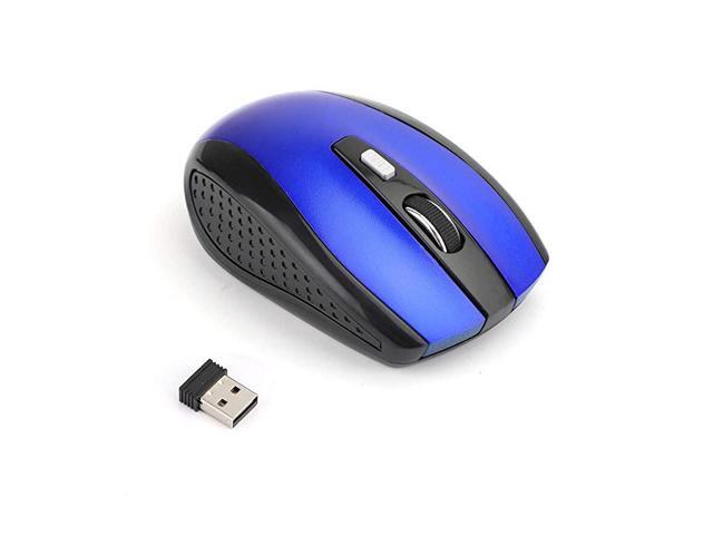 24GHz Wireless Optical Mouse Mice USB Receiver for PC Laptop Computer Blue