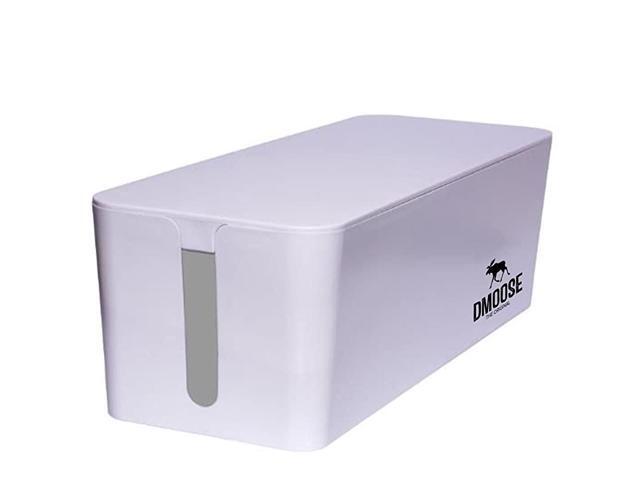 Cable Management Box Organizer for Cords Power Strips or Surge Protectors Hide Loose Wires Behind TVs Home Office Computers Office Desks