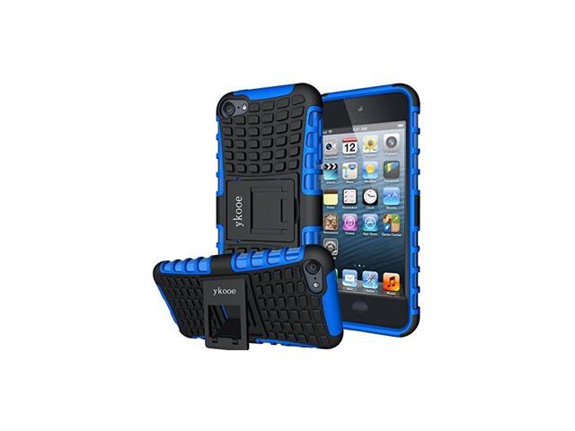 iPod Touch 7 Case Touch 6 Case Touch 5 Case Heavy Duty Protective Cover Dual Layer Hybrid Shockproof Protective Case with Stand for Apple iPod