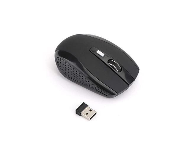 24GHz Wireless Optical Mouse Mice USB Receiver for PC Laptop Computer Black