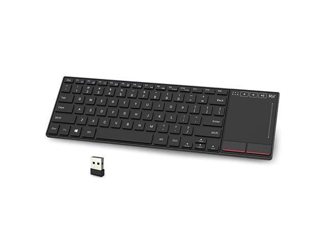 K22 Ultra Slim 24 Gigahertz Mini Wireless Multimedia Keyboard with Touchpad for PC and Laptop
