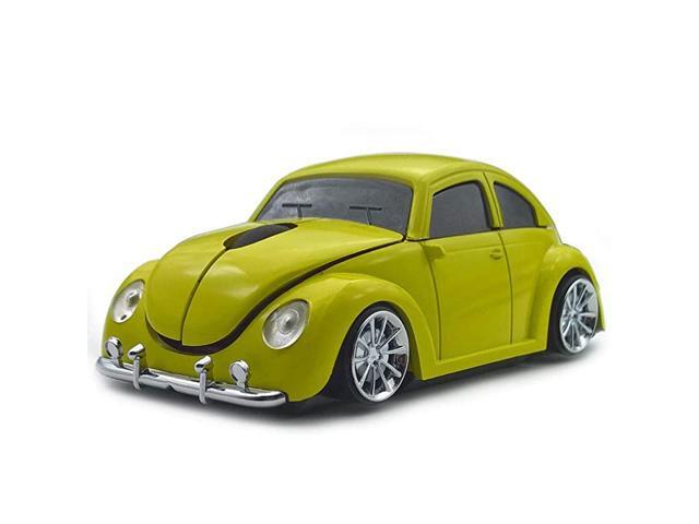 Wireless Mouse Cool Sports Car Shaped Mouse 24GHz Optical Gaming Mouse for Computer PC Notebook LaptopBlue