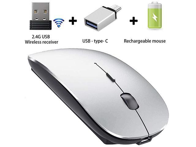 Mouse for MacBook proAir Mac Laptop Windows Computer Gray Black