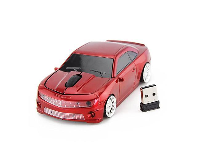 for Chevrolet Camaro Sports Car Mouse Wireless Mice Computer Laptop PC Optical Mouse Red